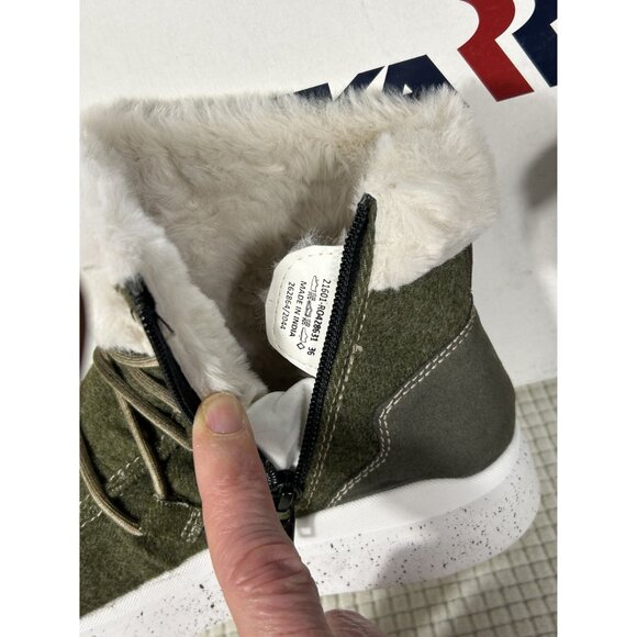 Romika Helsinki 01 Fleece lined Bootie, Olive Green, Size EU 36, US 5.5, NWB - Picture 7 of 12